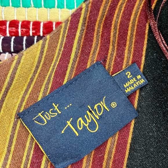 Just Taylor ~ Geometric art deco print dress - Picture 3 of 6